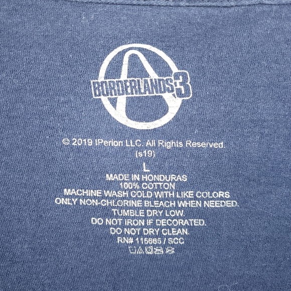 BorderLands 3, Short Sleeve Graphic T-shirt Navy, Mens Size : Large - Picture 4 of 4